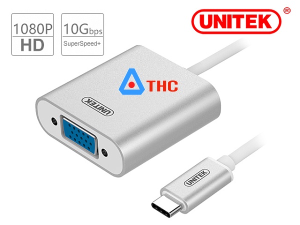 Dây cáp chuyển đổi USB Type C to VGA Unitek Y-6308